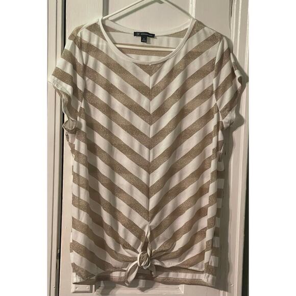 International Concepts Chevron Striped Top - Picture 1 of 3